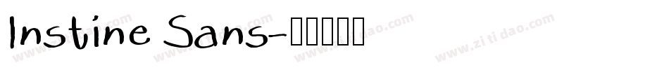 Instine Sans字体转换